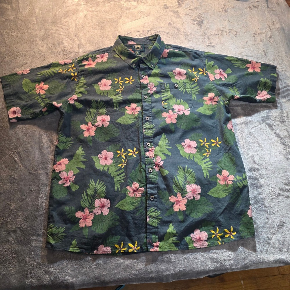 Tropical Beach Resrtwear Stillwater Supply Co. Mens XL Short Sleeve Floral Shirt
